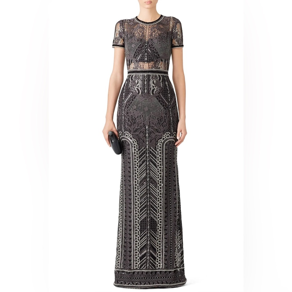 Silver Embroidered Gown